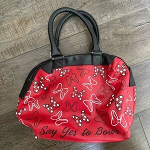 NWOT Disney Say Yes to Bows Satchel, 5" L x 10" W x 15" H